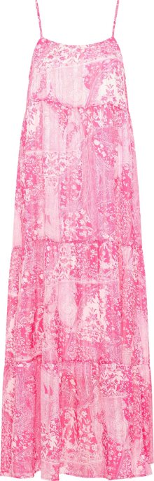 Letní šaty IZIA pink / bílá