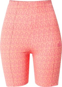 Sportovní kalhoty \'Allover Graphic Biker\' ADIDAS SPORTSWEAR lososová / pitaya
