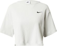Tričko Nike Sportswear světle šedá / černá