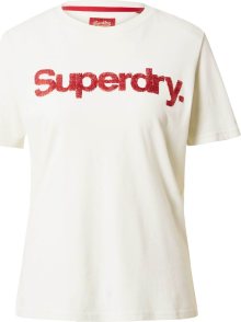 Tričko Superdry červená / bílá