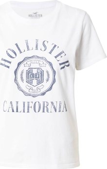 Tričko Hollister modrá / bílá