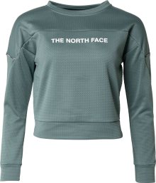 Sportovní mikina The North Face zelená / bílá