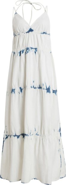 Letní šaty AllSaints námořnická modř / bílá