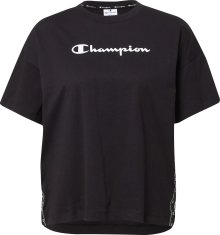 Tričko Champion Authentic Athletic Apparel černá / bílá