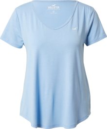 Tričko \'EMEA\' Hollister světlemodrá / bílá
