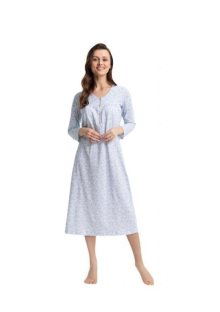 Dámská noční košile Luna 38 modrá | sv.modrá | 3XL