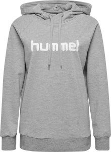 Sportovní mikina Hummel šedá / bílá
