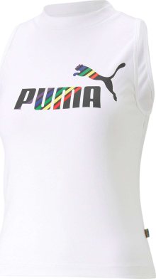 Sportovní top Puma žlutá / černá / bílá