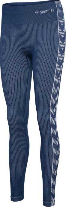 Sportovní kalhoty Hummel námořnická modř / bílá
