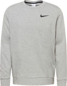 Sportovní mikina Nike šedý melír / černá