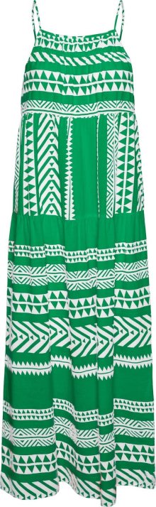 Letní šaty \'DICTHE\' Vero Moda trávově zelená / bílá
