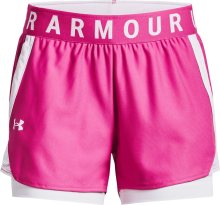 Sportovní kalhoty \'Play Up 2-in-1\' Under Armour pink / bílá
