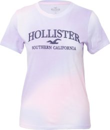 Tričko Hollister noční modrá / fialová / pink