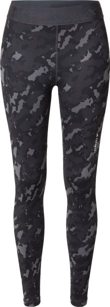Sportovní kalhoty \'Techfit Camo\' adidas performance šedá / antracitová / tmavě šedá / bílá