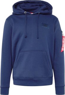 Svetr alpha industries enciánová modrá / jasně červená / bílá