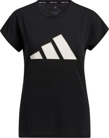 Funkční tričko adidas performance černá / bílá