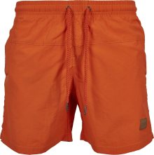 Plavecké šortky Urban Classics tmavě oranžová