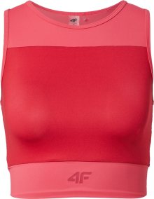 Sportovní top 4F krvavě červená / pastelově červená