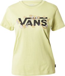 Tričko Vans světle zelená / černá