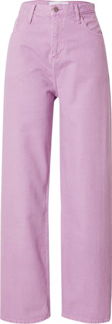 Džíny Calvin Klein Jeans pastelová fialová
