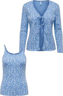 Kardigan \'LINAS\' Only nebeská modř / limone / bílá