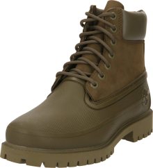 Šněrovací boty Timberland olivová