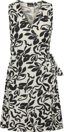 Šaty \'Larisa\' Pieces černá / bílá