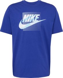 Tričko \'FUTURA\' Nike Sportswear královská modrá / nebeská modř / bílá