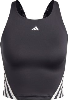Sportovní top \'Train Icons 3-Stripes\' adidas performance černá / bílá