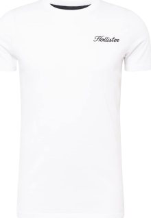 Tričko Hollister černá / bílá