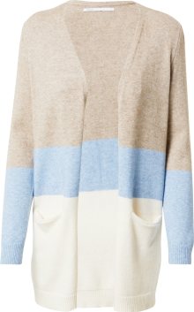 Kardigan \'QUEEN\' Only krémová / béžový melír / modrý melír