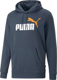 Sportovní mikina Puma chladná modrá / oranžová / bílá