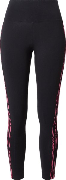Legíny \'3-Stripes Zebra Animal Infill\' adidas Originals pink / černá