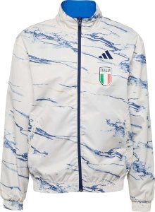 Sportovní bunda \'Italy Anthem\' adidas performance písková / nebeská modř / světle zelená / bílá