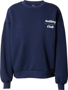Mikina \'Riley\' Gina Tricot námořnická modř / bílá