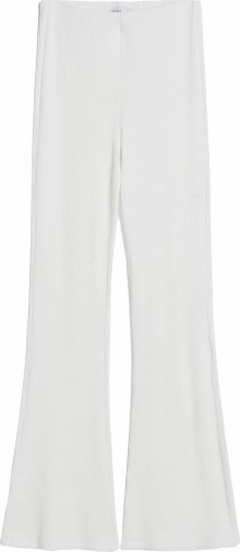 Kalhoty Bershka bílá