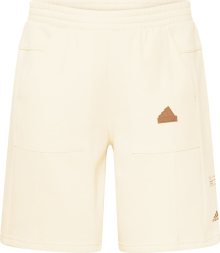 Sportovní kalhoty \'City Escape\' ADIDAS SPORTSWEAR béžová / hnědá