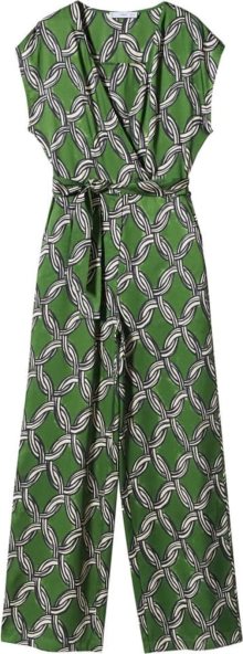 Overal \'cadena\' Mango zelená / černá / bílá