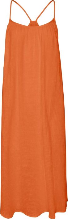 Letní šaty \'Natali\' Vero Moda tmavě oranžová