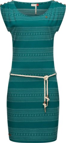 Letní šaty \'Chego\' Ragwear krémová / smaragdová