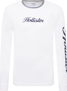 Tričko Hollister modrá / bílá
