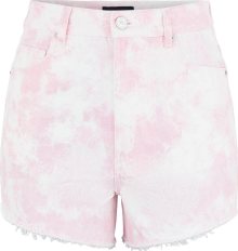 Kalhoty Pieces fialová / pink