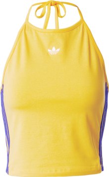 Top \'Halter-Neck\' adidas Originals indigo / žlutá / bílá
