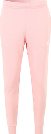 Kalhoty Nike Sportswear růžová / bílá