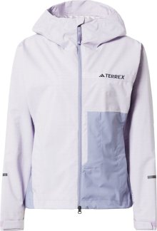 Outdoorová bunda adidas Terrex lenvandulová / pastelová fialová / černá