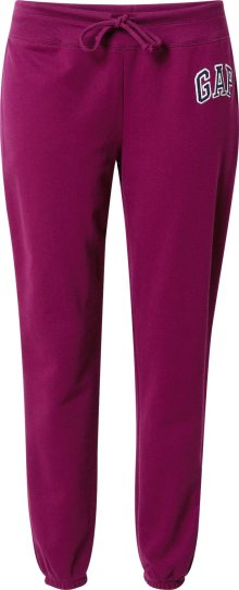 Kalhoty GAP purpurová / černá / bílá