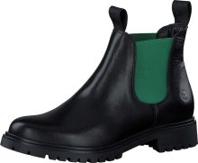 Chelsea boty tamaris zelená / černá
