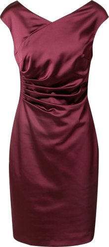 Koktejlové šaty SWING tmavě fialová