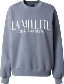 Mikina \'Riley\' Gina Tricot chladná modrá / bílá