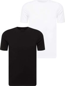 Tričko River Island černá / bílá